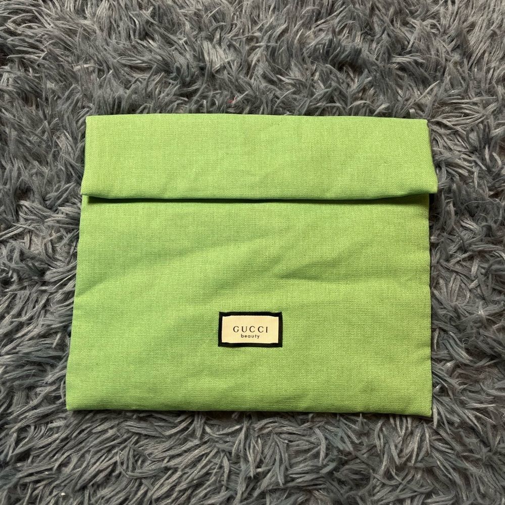 Gucci Green Cosmetic Makeup Bag